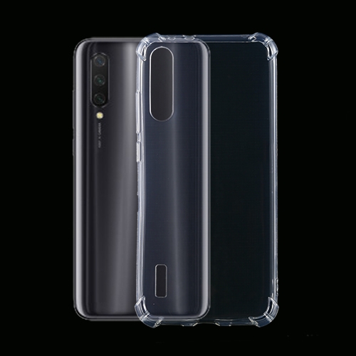 

For Xiaomi Mi CC9e Four-Corner Shockproof Ultra-Thin Transparent TPU Case
