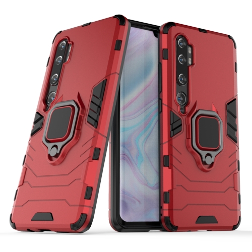 

For Xiaomi Mi CC9 Pro / Mi Note 10 / Mi Note 10 Pro PC + TPU Shockproof Protective Case with Magnetic Ring Holder(Red)