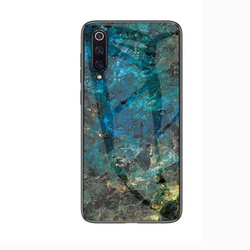 

Marble Glass Protective Case for Xiaomi Mi 9(Emerald)