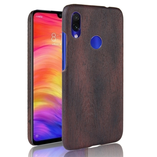 

Wood Texture PC +PU Protective Case for Xiaomi Redmi Note 7(Black)