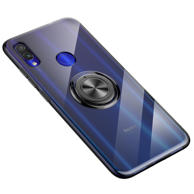 

Ultra-thin TPU Protective Case for Xiaomi Redmi 7, with 360 Degree Rotation Holder (Black)