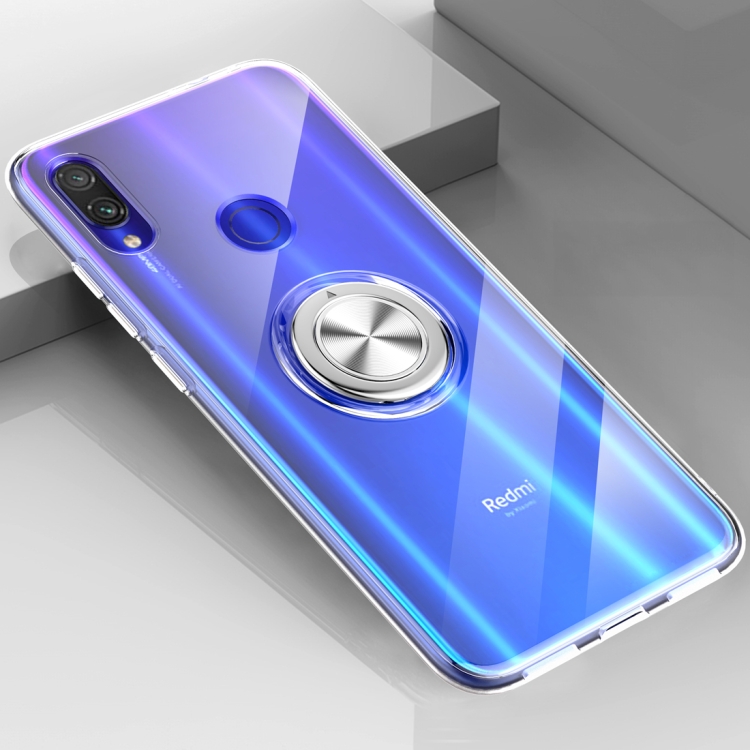 

Ultra-thin TPU Protective Case for Xiaomi Redmi Note 7, with 360 Degree Rotation Holder (Transparent)