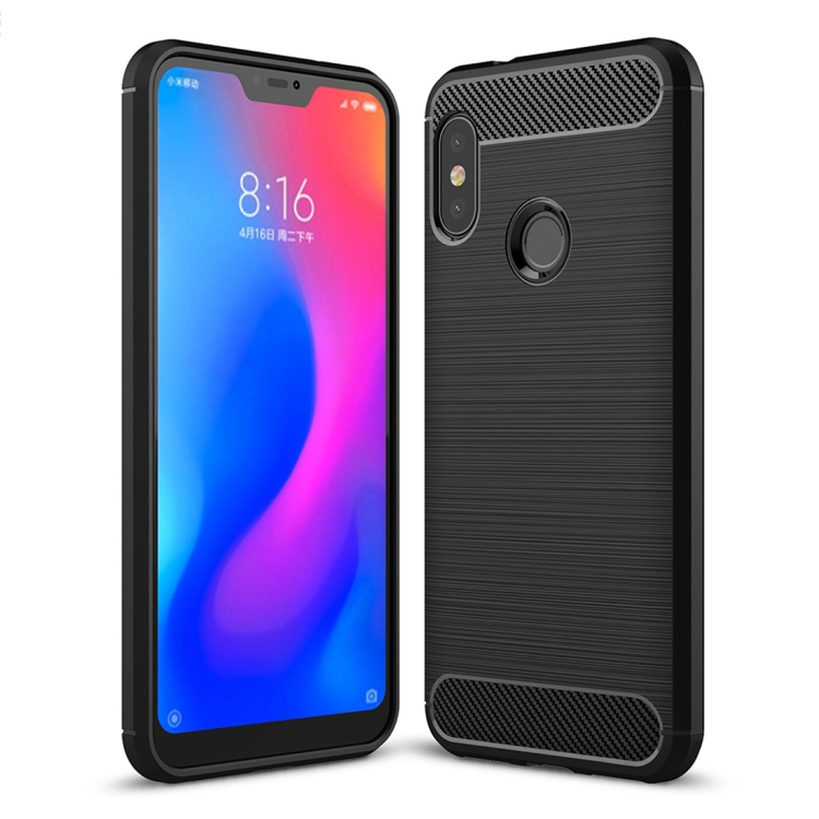

Brushed Texture Carbon Fiber Shockproof TPU Case for Xiaomi Redmi 6 Pro / Mi A2 Lite(Black)