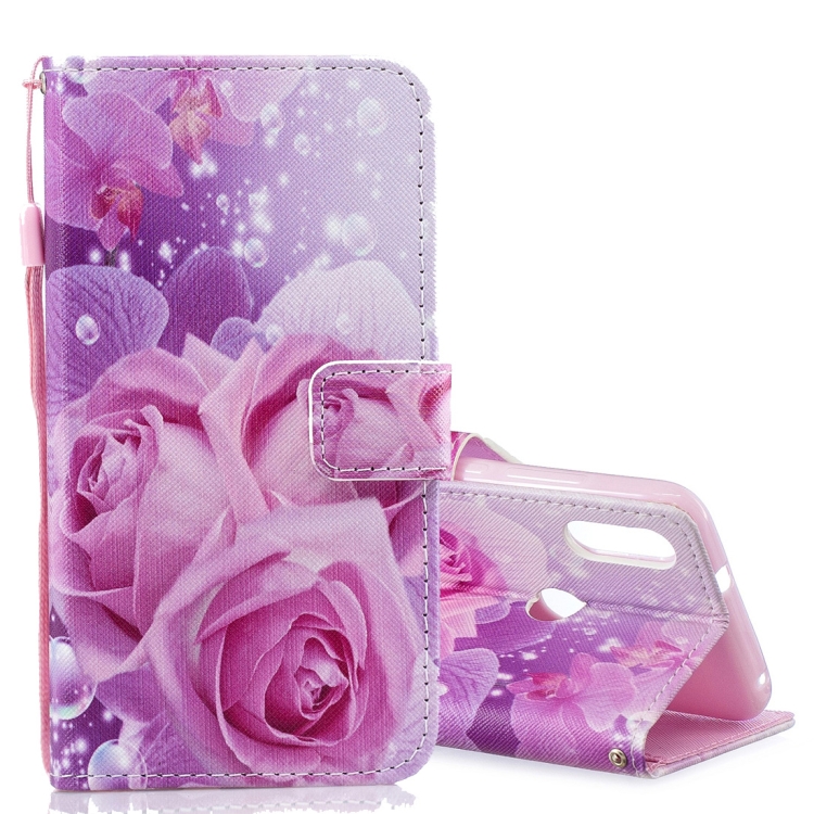

Rose Pattern Horizontal Flip Leather Case for Xiaomi Mi Play, with Holder & Card Slots & Wallet