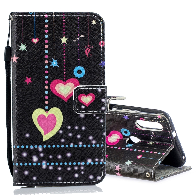 

Colored Heart Pattern Horizontal Flip Leather Case for Xiaomi Mi Play, with Holder & Card Slots & Wallet