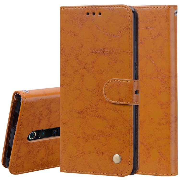 

Business Style Oil Wax Texture Horizontal Flip Leather Case for Xiaomi Redmi K20 / K20 Pro, with Holder & Card Slots & Wallet (Brown)