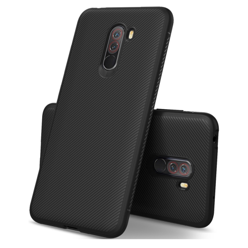 

lenuo Leshen Series Stripe Texture TPU Case for Xiaomi Pocophone F1(Black)