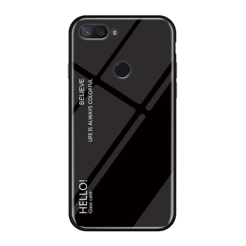 

Gradient Color Glass Case for Xiaomi Mi 8 Lite (Black)