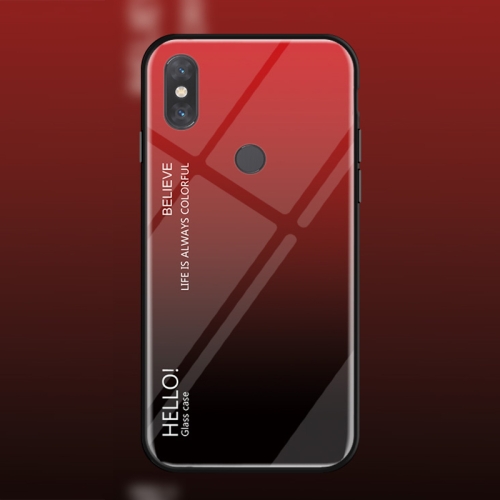 

Gradient Color Glass Case for Xiaomi Mi Mix 3 (Red)