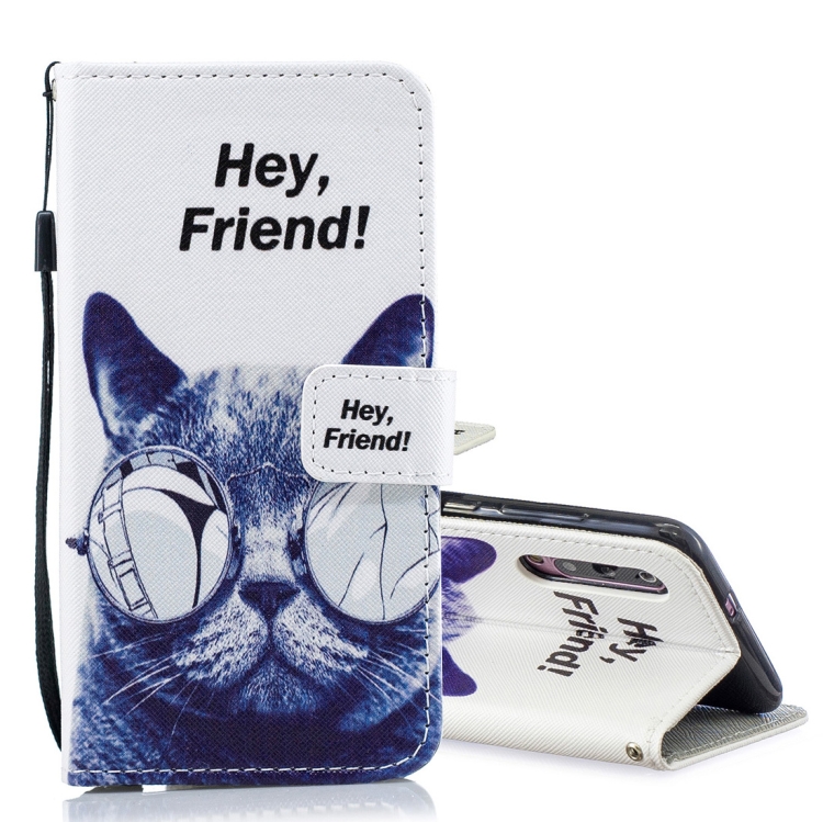 

Cool Cat Pattern Horizontal Flip Leather Case for Xiaomi Mi 9, with Holder & Card Slots & Wallet
