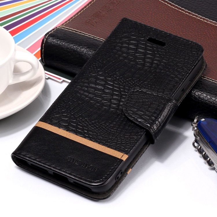

Crocodile Texture Horizontal Flip Leather Case for Xiaomi Redmi 6 Pro / MI A2 lite, with Holder & Card Slots(Black)