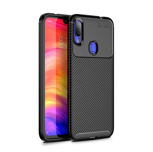 

Carbon Fiber Texture Shockproof TPU Case for Xiaomi Redmi Note 7 (Black)