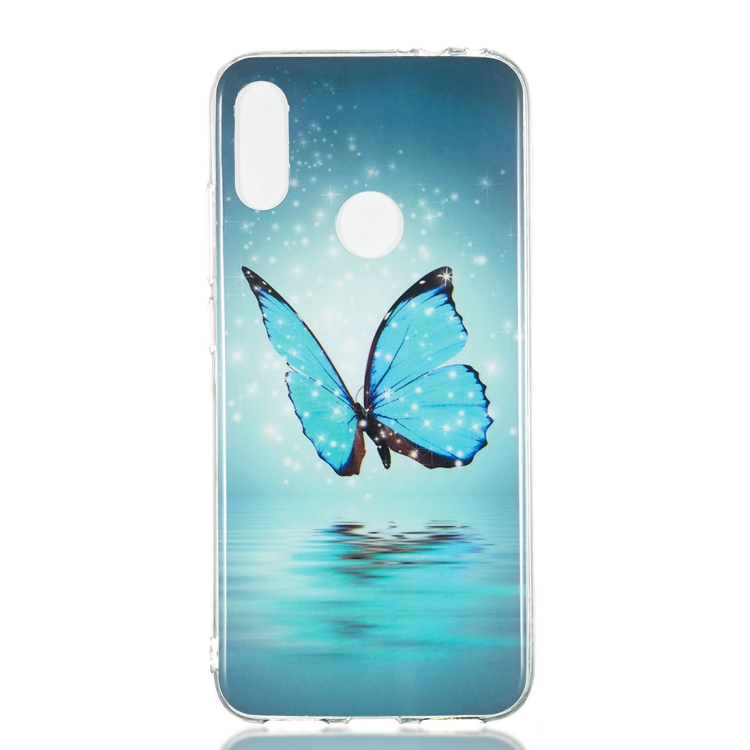 

Butterfly Pattern Noctilucent TPU Soft Case for Xiaomi Redmi Note 7