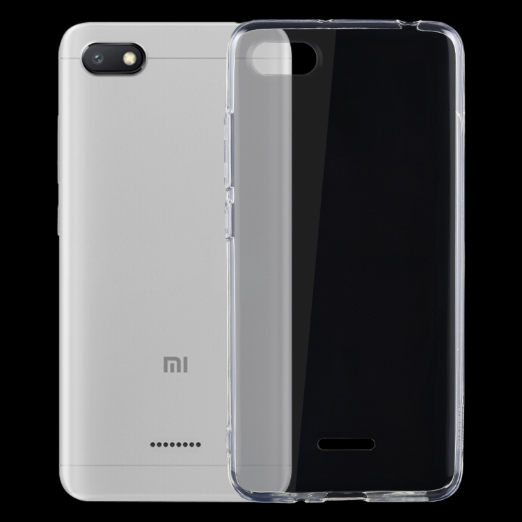 

Shockproof TPU Protective Back Case for Xiaomi Redmi 6A (Transparent)