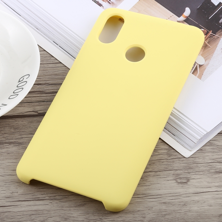 

Ultra-thin Liquid Silicone Dropproof Protective Case for Xiaomi Mi Max 3(Yellow)