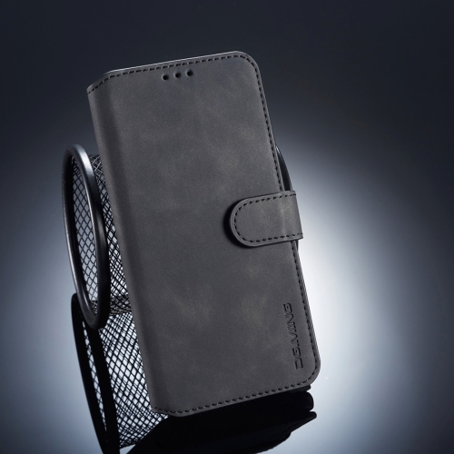 

DG.MING Retro Oil Side Horizontal Flip Case for Xiaomi Pocophone F1, with Holder & Card Slots & Wallet (Black)