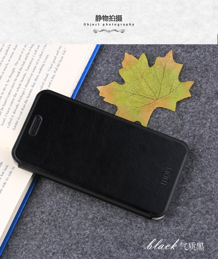 

MOFI Crazy Horse Texture Horizontal Flip Shockproof Protective Leather Case for Xiaomi Mi 8 Lite, with Holder(Black)