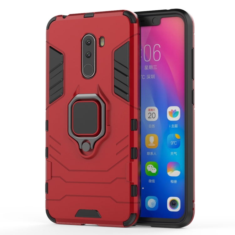 PC + TPU Shockproof Protective Case with Magnetic Ring Holder for Xiaomi Pocophone F1(Red)
PC + TPU Shockproof Protective Case with Magnetic Ring Holder for Xiaomi Pocophone F1(Red)