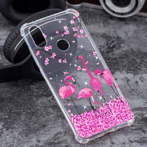 

Cherry Blossom Flamingo Pattern Oil Embossed TPU Case for Xiaomi Mi 6X / A2
