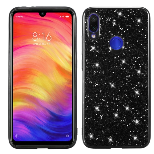 

Glitter Powder Shockproof TPU Protective Case for Xiaomi Redmi 7 (Black)