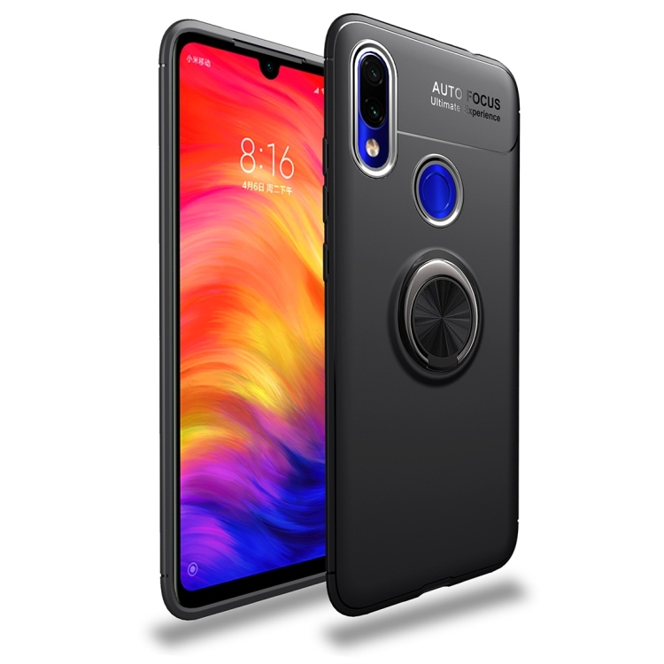 

lenuo Shockproof TPU Case for Xiaomi Redmi 7, with Invisible Holder (Black)