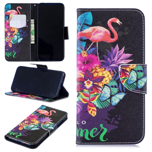 

Colored Drawing Flamingo Pattern Horizontal Flip Leather Case for Xiaomi Redmi Note 7 / Redmi Note 7 Pro, with Holder & Card Slots & Wallet