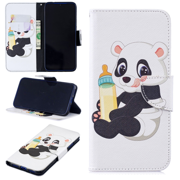 

Colored Drawing Bottle Panda Pattern Horizontal Flip Leather Case for Xiaomi Redmi Note 7 / Redmi Note 7 Pro, with Holder & Card Slots & Wallet