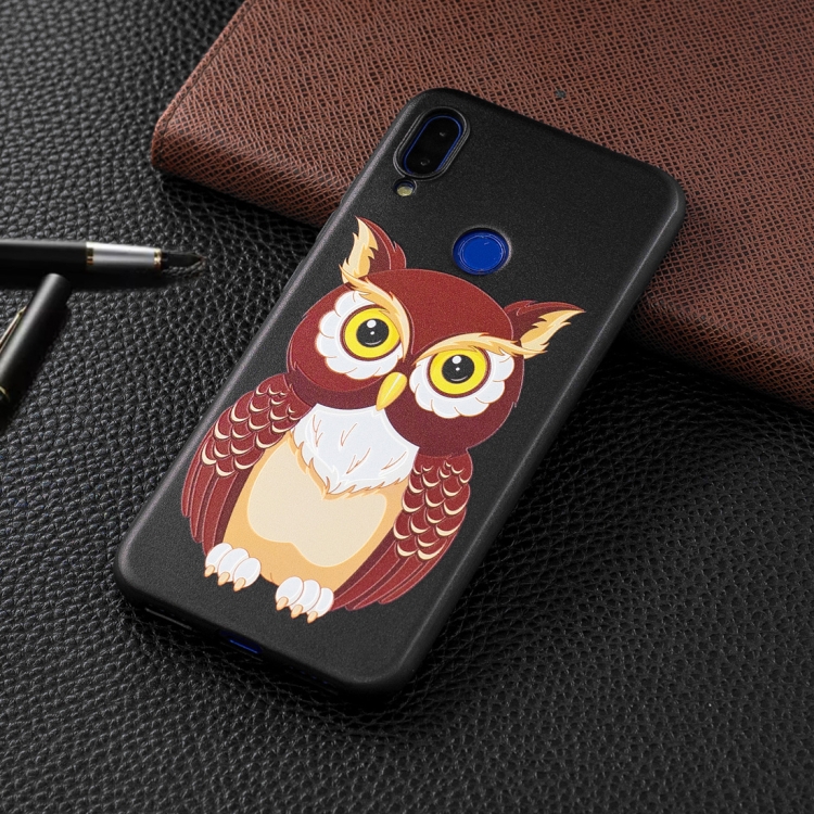 

Embossed Painted Owl Pattern TPU Case for Xiaomi Redmi Note 7 / Redmi Note 7 Pro