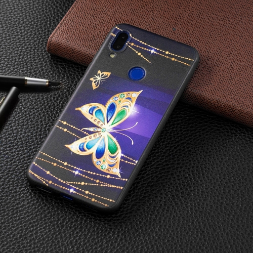 

Embossed Painted Big Butterfly Pattern TPU Case for Xiaomi Redmi Note 7 / Redmi Note 7 Pro