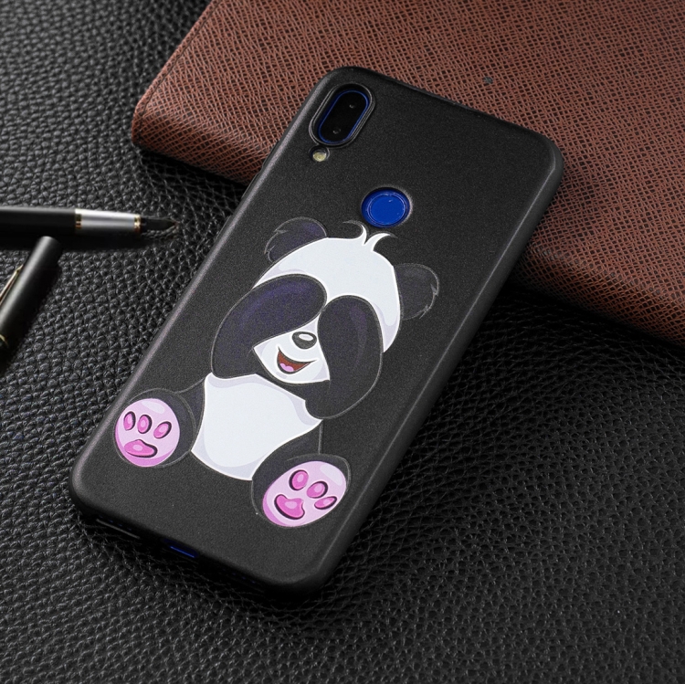 

Embossed Painted Panda Pattern TPU Case for Xiaomi Redmi Note 7 / Redmi Note 7 Pro