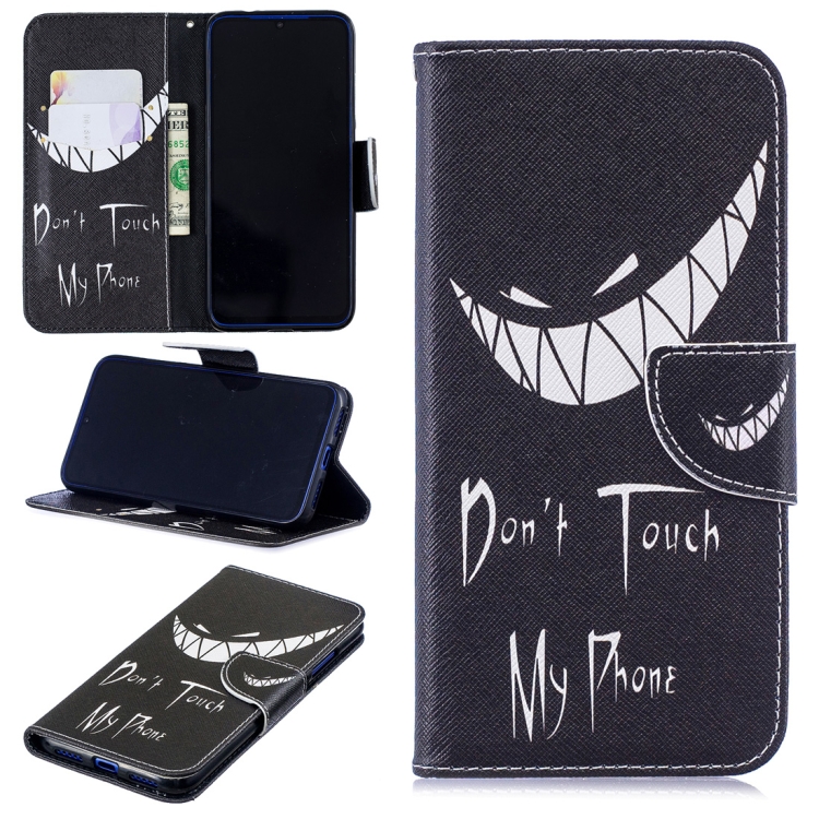 

Colored Drawing Smirk Pattern Horizontal Flip Leather Case for Xiaomi Redmi Note 7 / Redmi Note 7 Pro, with Holder & Card Slots & Wallet