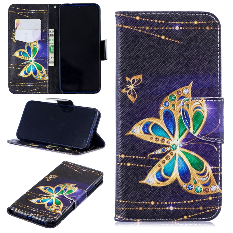 

Colored Drawing Big Butterfly Pattern Horizontal Flip Leather Case for Xiaomi Redmi Note 7 / Redmi Note 7 Pro, with Holder & Card Slots & Wallet
