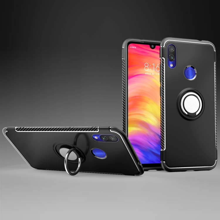 

Magnetic 360 Degree Rotation Ring Holder Armor Protective Case for Xiaomi Note 7 (Black)