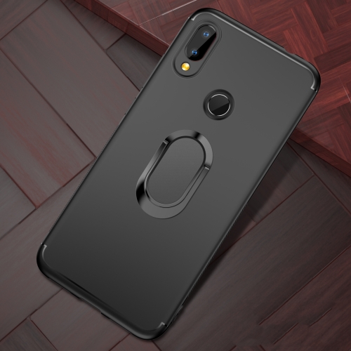 

Shockproof TPU Full Protective Case for Xiaomi Redmi Note 7, with 360 Degree Rotation Holder (Black)