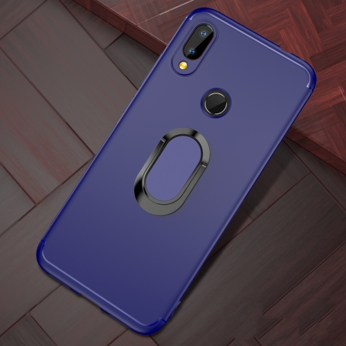 

Shockproof TPU Full Protective Case for Xiaomi Redmi Note 7, with 360 Degree Rotation Holder (Blue)