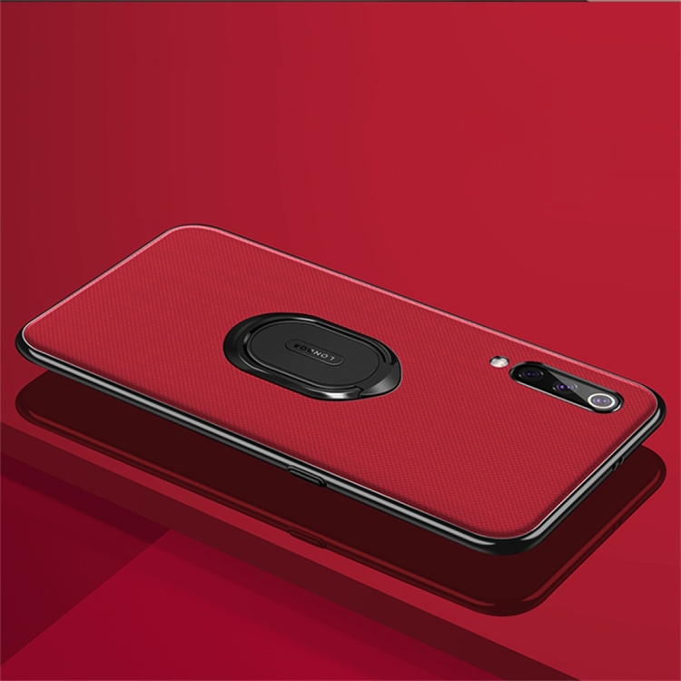 

LONDOR Shockproof PC + TPU Case for Xiaomi Mi 9, with Metal Holder (Red)