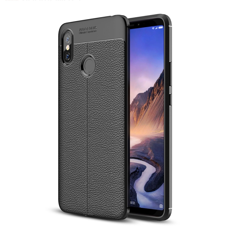 

Litchi Texture TPU Shockproof Case for Xiaomi Mi Max 3 (Black)