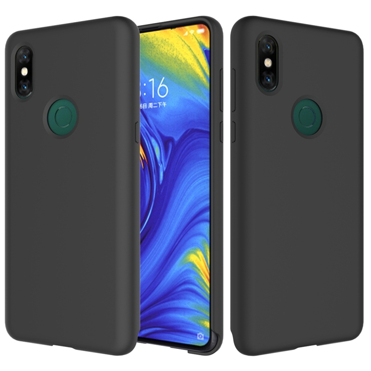 

Solid Color Liquid Silicone Dropproof Protective Case for Xiaomi Mi Mix 3 (Black)