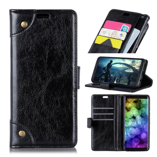 

Copper Buckle Nappa Texture Horizontal Flip Leather Case for Xiaomi Redmi Note 7 / Redmi Note 7 Pro, with Holder & Card Slots & Wallet(Black)