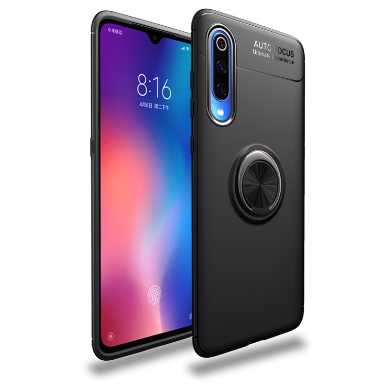 

lenuo Shockproof TPU Case for Xiaomi Mi 9, with Invisible Holder (Black)