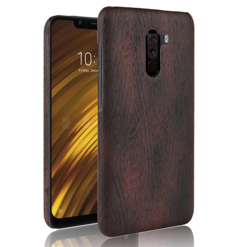 

Wood Texture PC +PU Case for Xiaomi POCO F1 (Black)