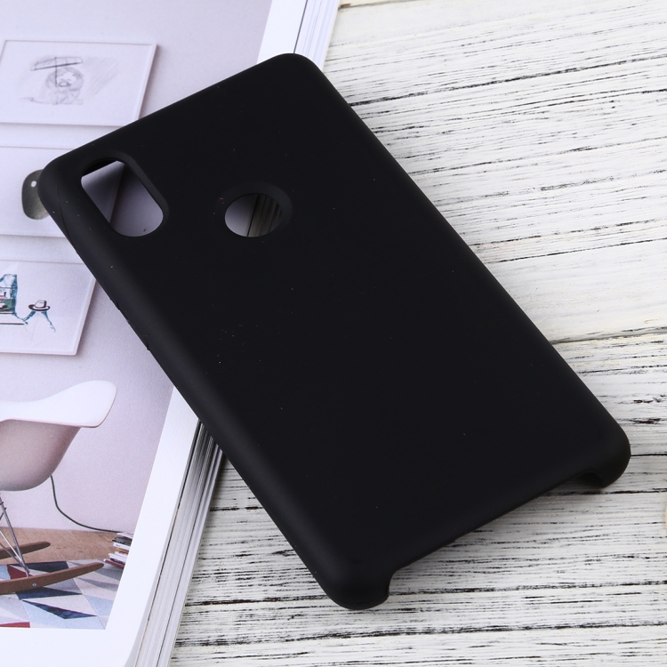 

Solid Color Liquid Silicone Dropproof Protective Case for Xiaomi Mi Mix 2S (Black)