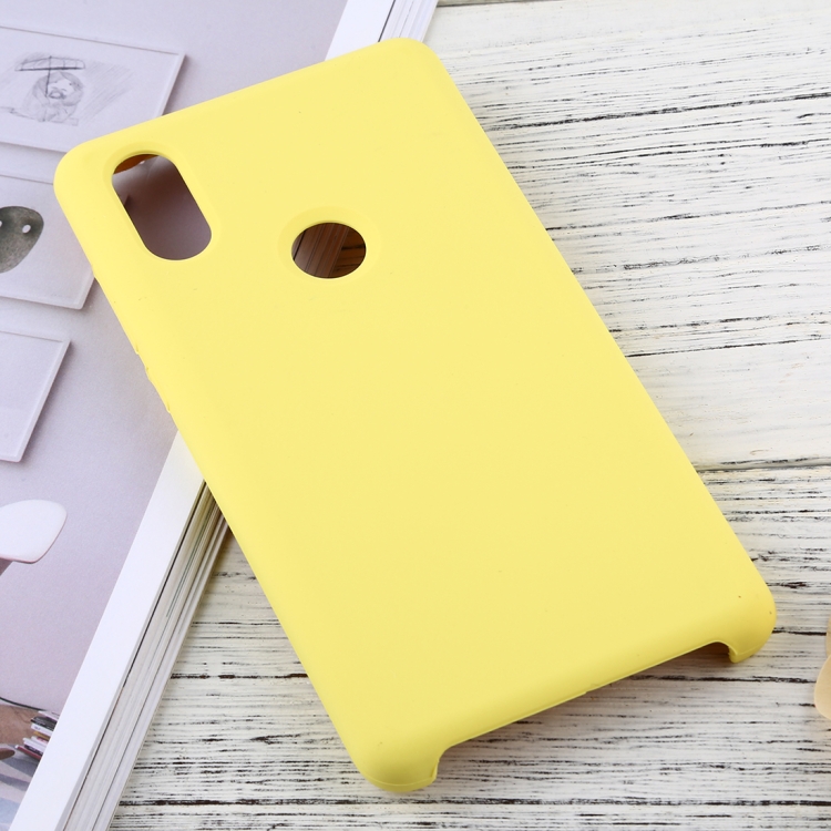 

Solid Color Liquid Silicone Dropproof Protective Case for Xiaomi Mi Mix 2S (Yellow)