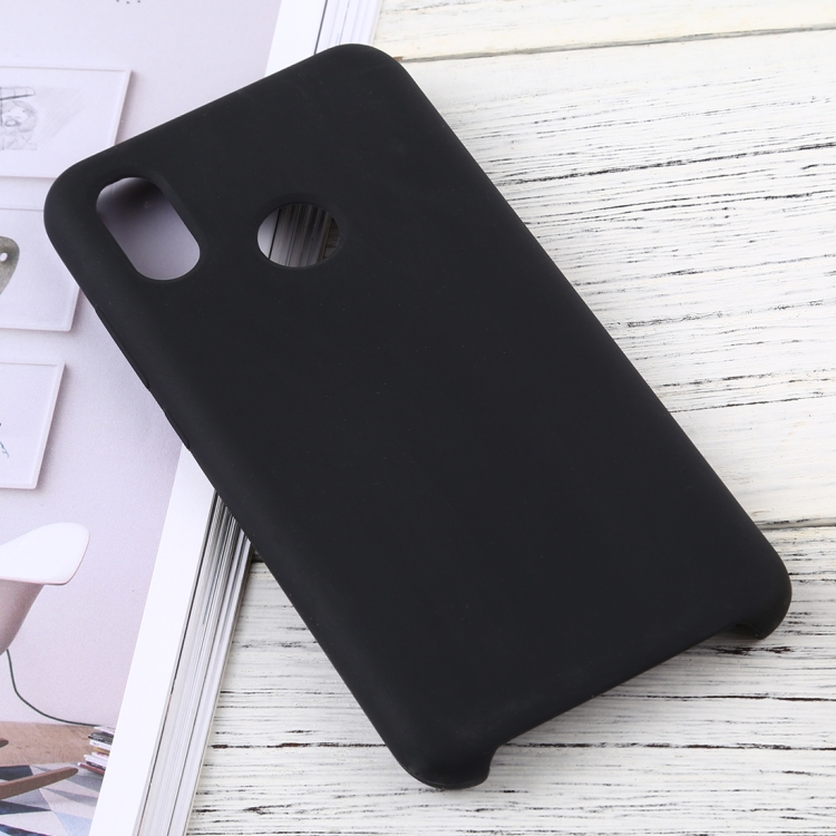 

Solid Color Liquid Silicone Dropproof Protective Case for Xiaomi Mi 8 (Black)