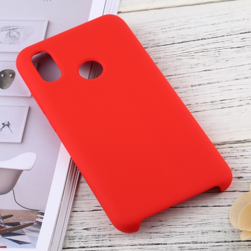 

Solid Color Liquid Silicone Dropproof Protective Case for Xiaomi Mi 8 (Red)