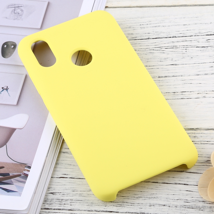 

Solid Color Liquid Silicone Dropproof Protective Case for Xiaomi Mi 8 (Yellow)