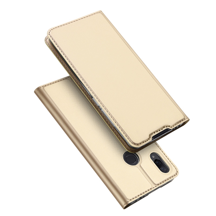 

DUX DUCIS Skin Pro Series Horizontal Flip PU + TPU Leather Case for Xiaomi Redmi Note 7 & Note 7 Pro, with Holder & Card Slots (Gold)