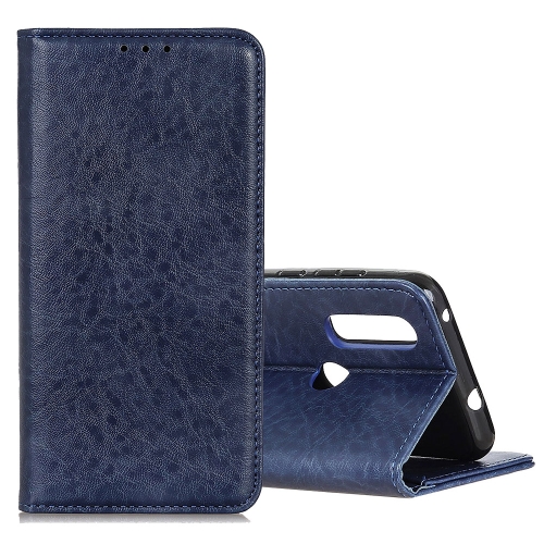 

Magnetic Crazy Horse Texture Horizontal Flip Leather Case for Xiaomi Redmi 7, with Holder & Card Slots & Wallet (Blue)