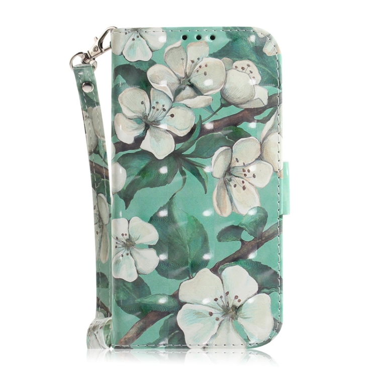 

Watercolor Flower Pattern 3D Coloured Drawing Horizontal Flip Leather Case for Xiaomi Redmi 7, with Holder & Card Slots & Wallet