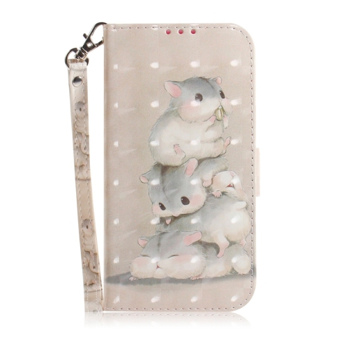 

Squirrels Pattern 3D Coloured Drawing Horizontal Flip Leather Case for Xiaomi Redmi 7, with Holder & Card Slots & Wallet